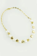 İnci ve Gold Materyalli Mix Kolye