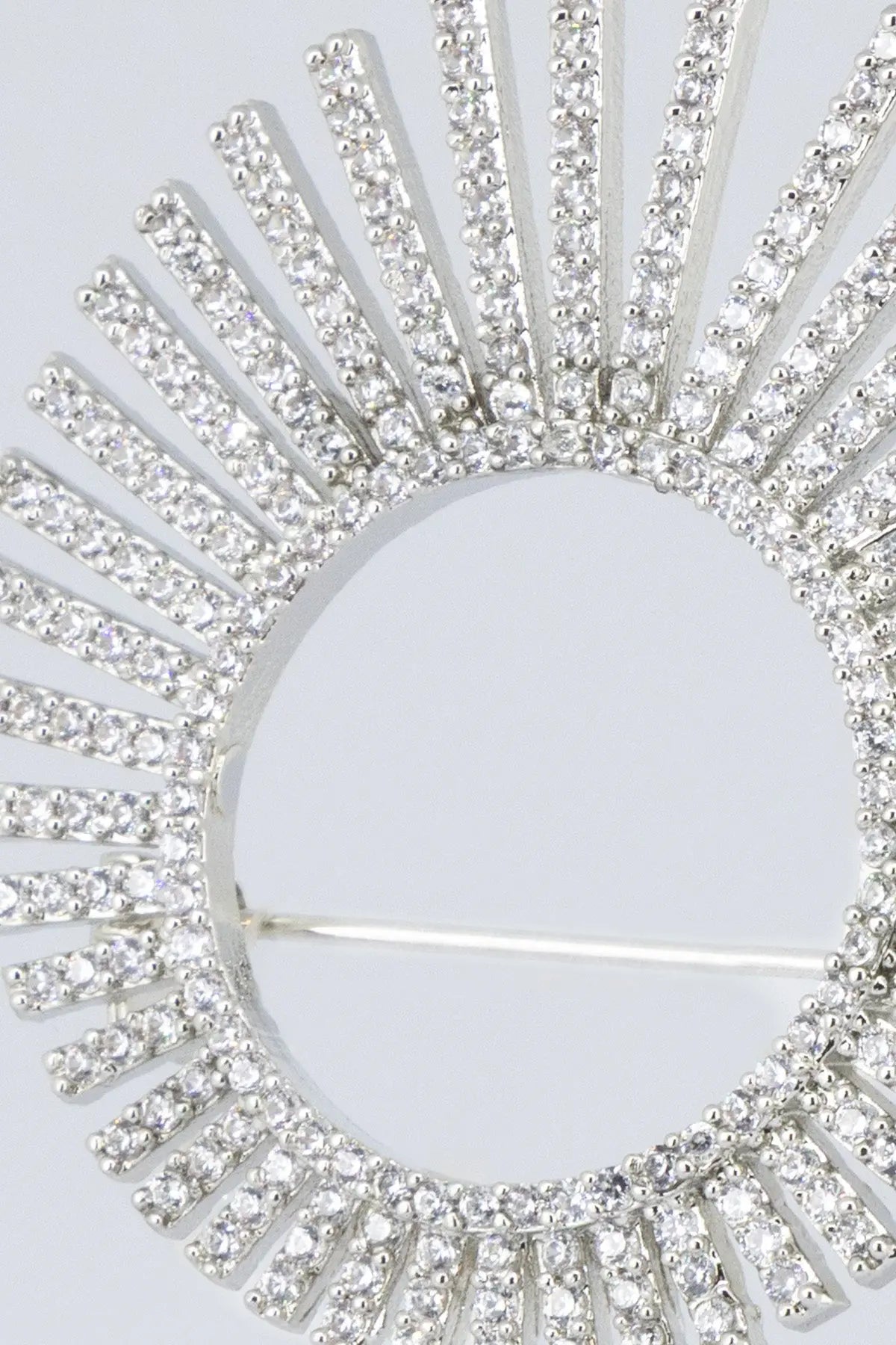 Silver Kristal Işık Çemberi Broş  Mısırlı 1951