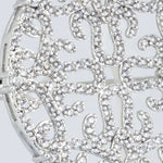 Silver Motifli Kristal Broş  Mısırlı 1951