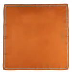 Kiremit Kenarı Geometrik Desenli İpek Eşarp  Mısırlı 1951