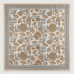 Taş Retro Floral Desenli İpek Eşarp  Mısırlı 1951
