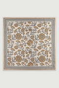Taş Retro Floral Desenli İpek Eşarp