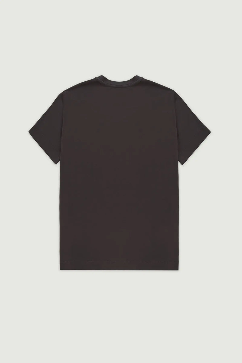 Antrasit Kısa Kollu Örme Erkek T-Shirt