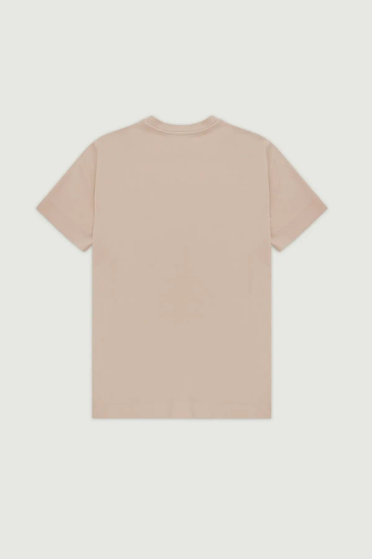 Bej Kısa Kollu Örme Erkek T-Shirt  Mısırlı
