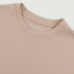 Bej Kısa Kollu Örme Erkek T-Shirt  Mısırlı