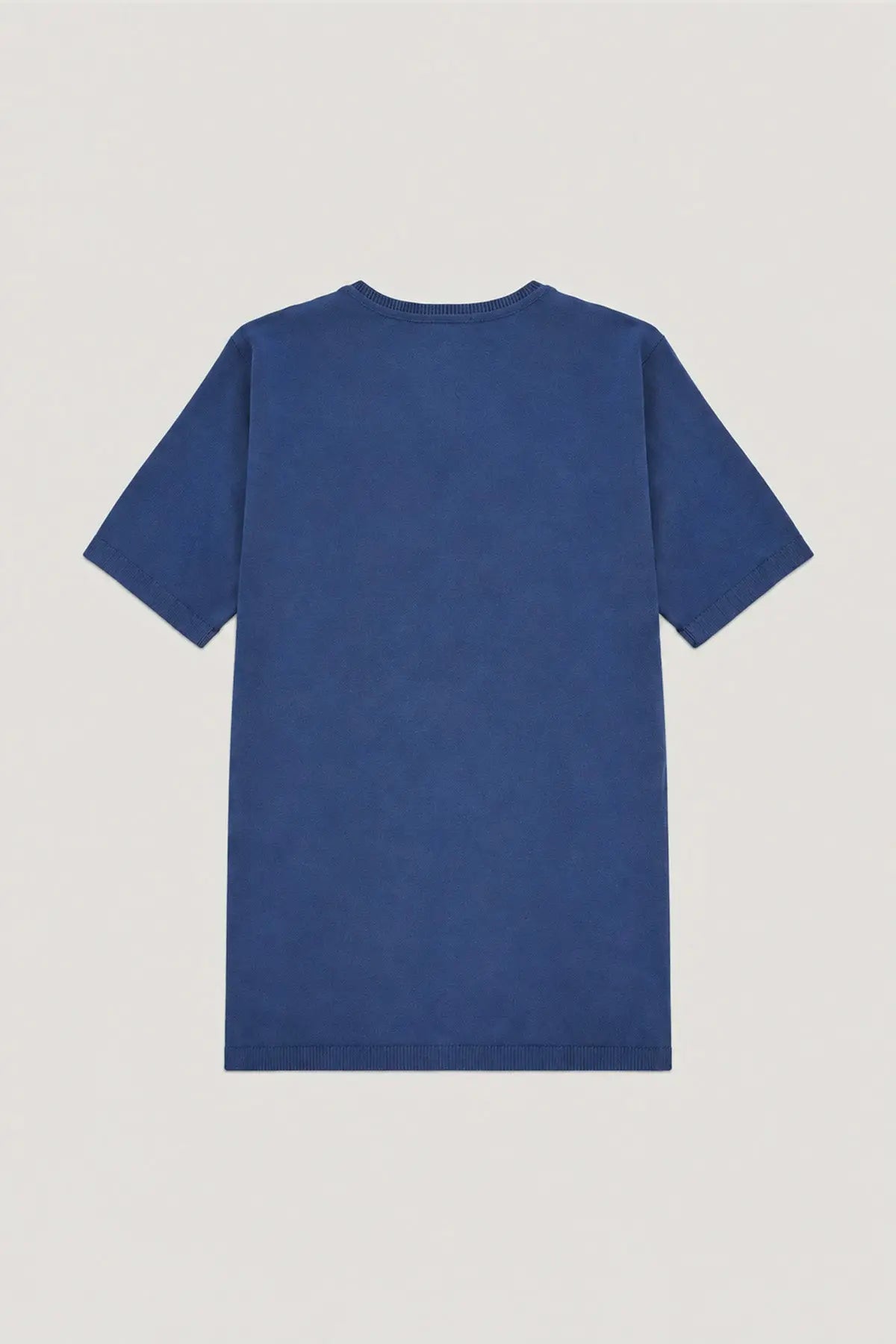 Lacivert V Yaka Triko Kadın T-Shirt  Mısırlı