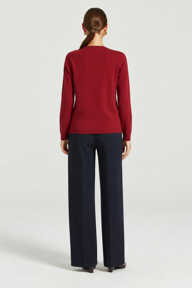 Mürdüm Bisiklet Yaka Uzun Kollu Kadın Kazak  Mısırlı