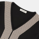 Multicolor V Yaka Triko Bluz  Mısırlı