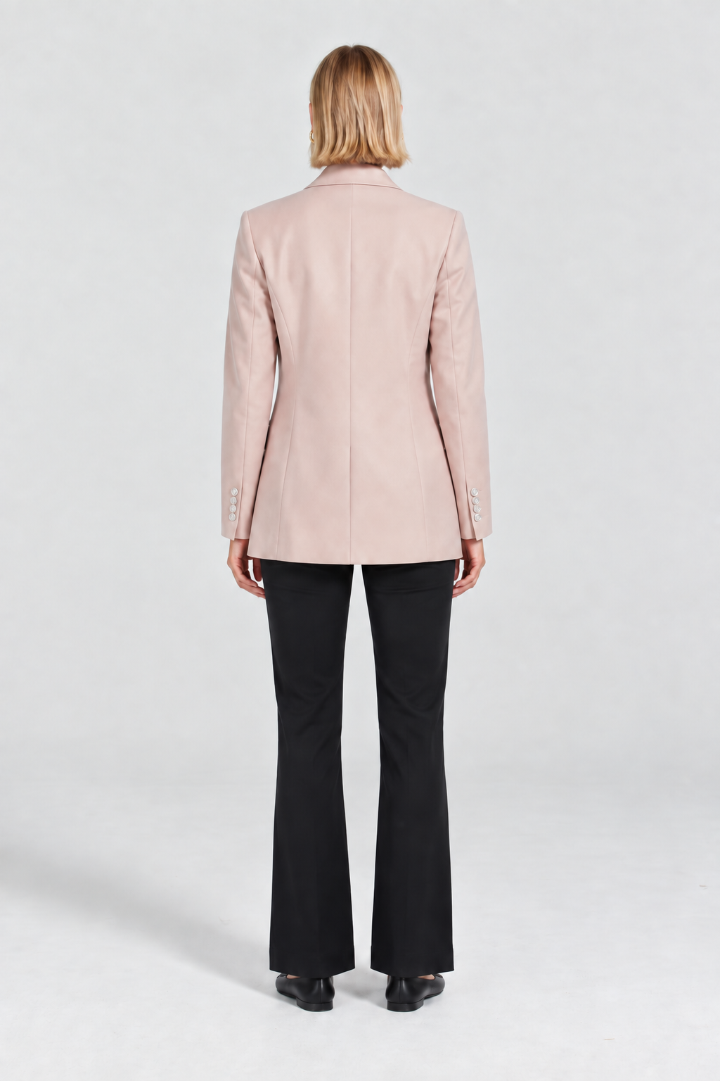 Camel Triko Kadın Blazer Ceket  Mısırlı
