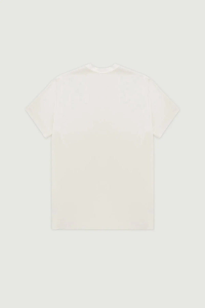 Ekru Kısa Kollu Örme Erkek T-Shirt