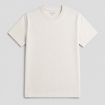 Ekru Kısa Kollu Örme Erkek T-Shirt  Mısırlı
