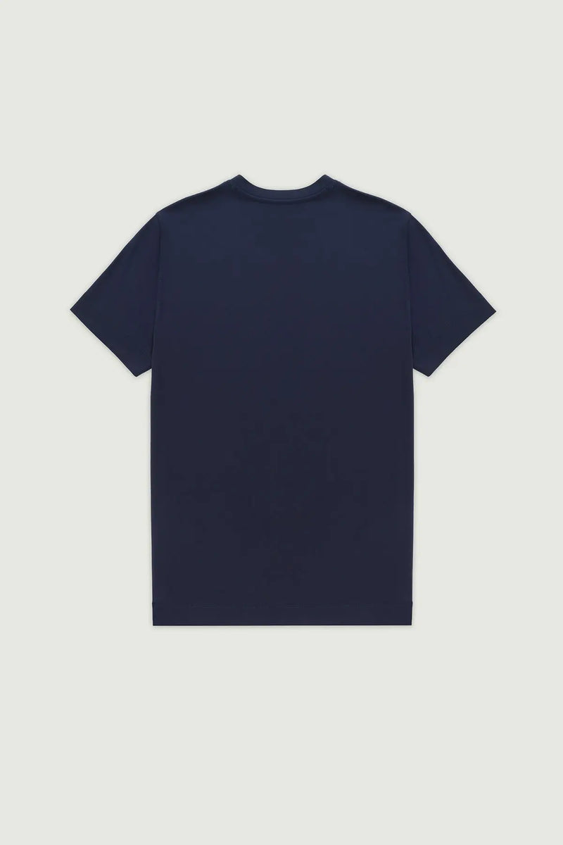 Lacivert Kısa Kollu Örme Erkek T-Shirt