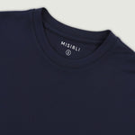 Lacivert Kısa Kollu Örme Erkek T-Shirt  Mısırlı