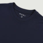 Lacivert Kısa Kollu Örme Erkek T-Shirt  Mısırlı