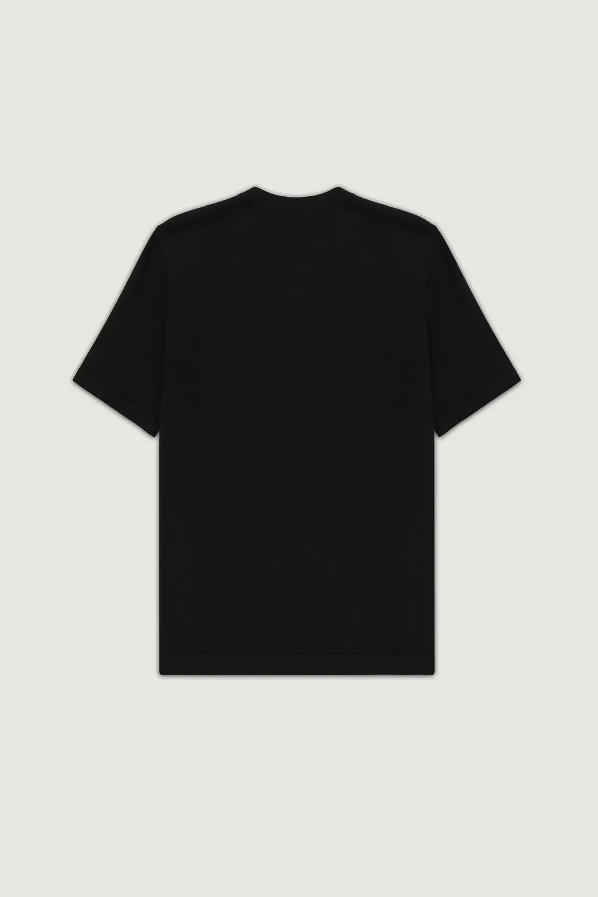 Siyah Bisiklet Yaka Triko Erkek T-Shirt  Mısırlı