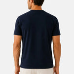 Lacivert Bisiklet Yaka Triko Erkek T-Shirt  Mısırlı
