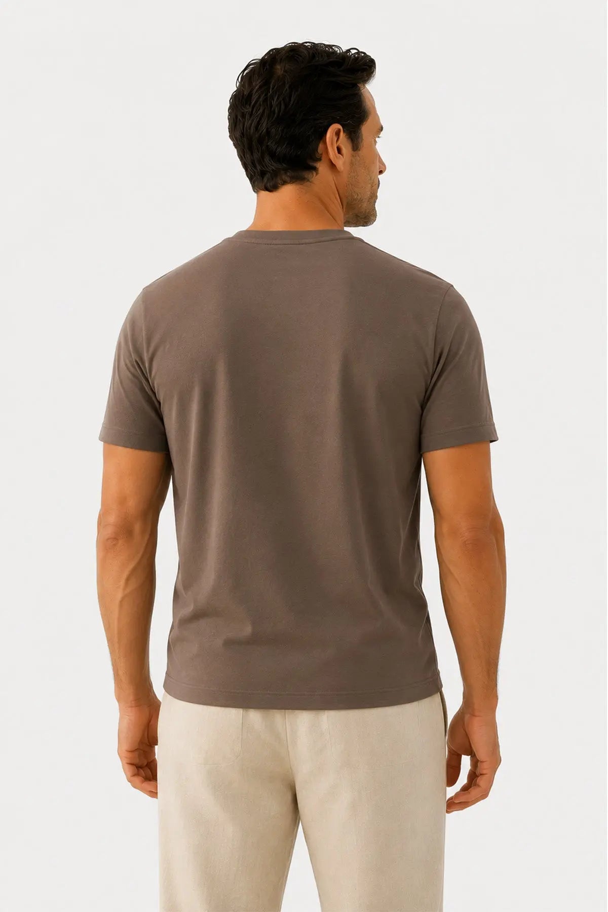 Vizon Bisiklet Yaka Triko Erkek T-Shirt  Mısırlı