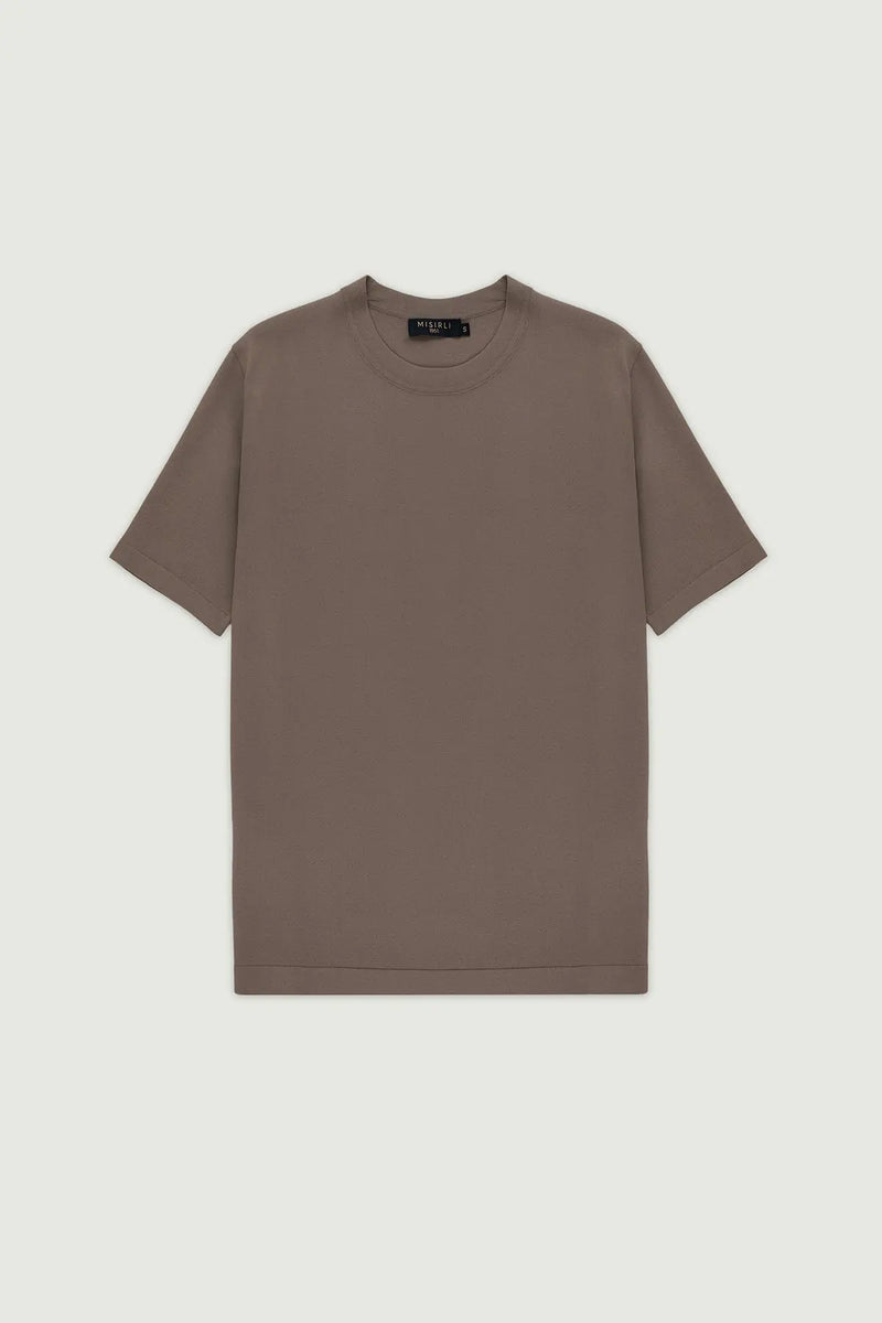 Vizon Bisiklet Yaka Triko Erkek T-Shirt