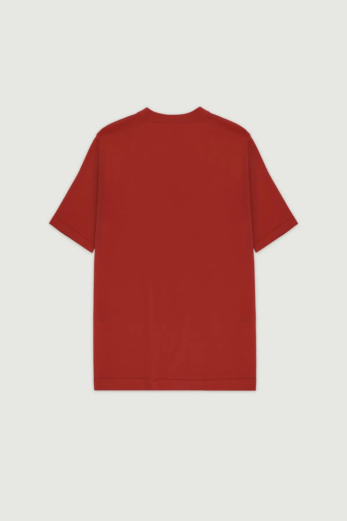 Kiremit Bisiklet Yaka Triko Erkek T-Shirt  Mısırlı