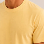 Açık Sarı Bisiklet Yaka Triko Erkek T-Shirt  Mısırlı 1951