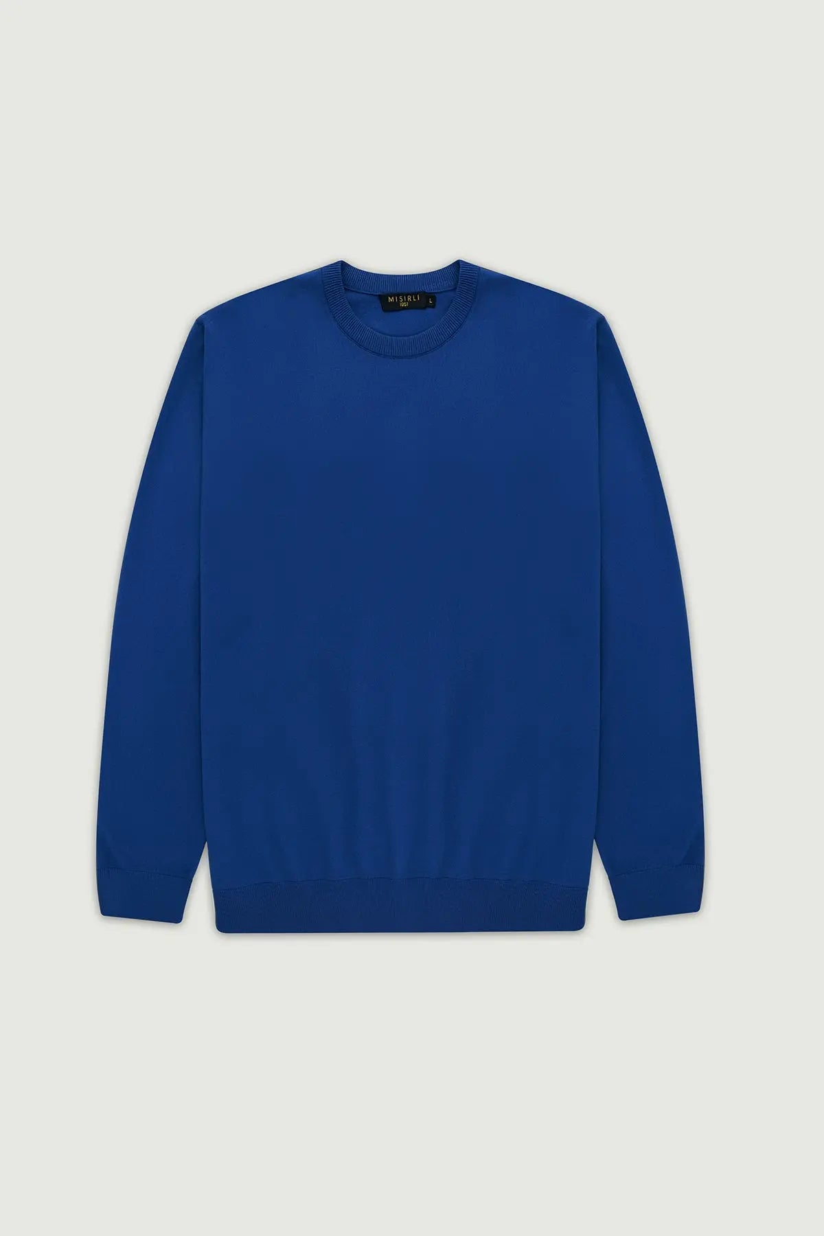 Saks Mavi Uzun Kollu Triko Erkek T-Shirt  Mısırlı