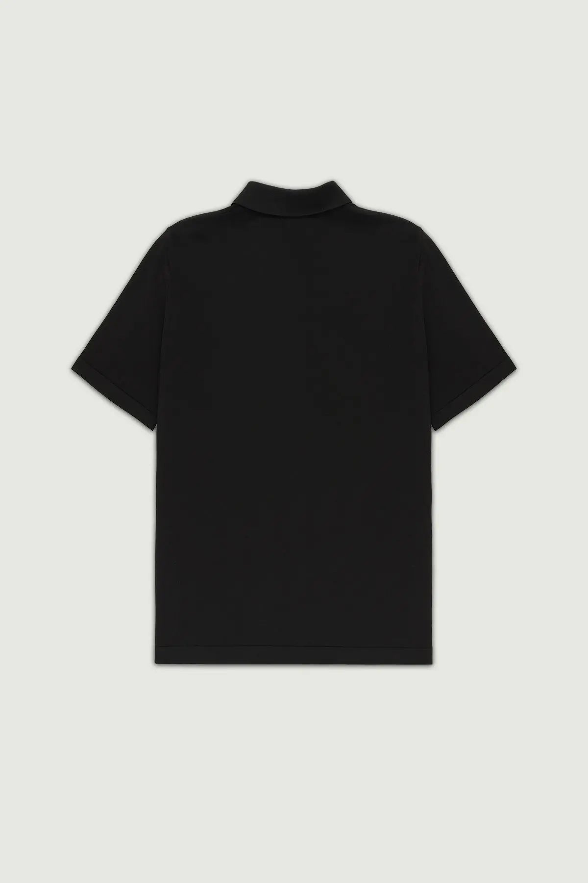 Siyah Polo Yaka Triko Erkek T-Shirt  Mısırlı