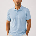 Açık Mavi Polo Yaka Triko Erkek T-Shirt  Mısırlı