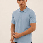 Açık Mavi Polo Yaka Triko Erkek T-Shirt  Mısırlı 1951