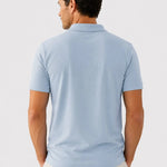 Açık Mavi Polo Yaka Triko Erkek T-Shirt  Mısırlı