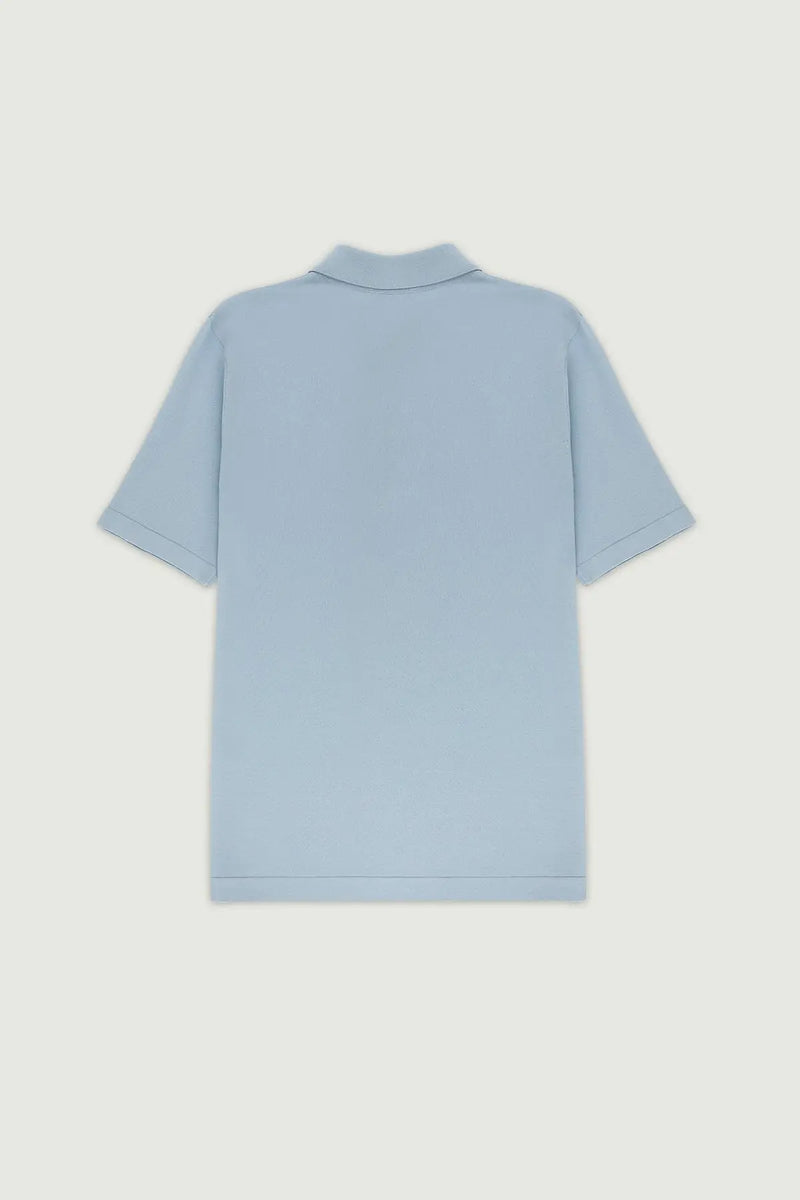 Açık Mavi Polo Yaka Triko Erkek T-Shirt