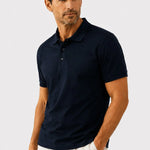 Lacivert Polo Yaka Triko Erkek T-Shirt  Mısırlı