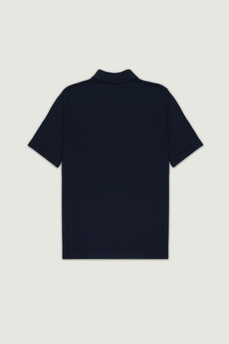 Lacivert Polo Yaka Triko Erkek T-Shirt