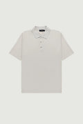 Açık Gri Polo Yaka Triko Erkek T-Shirt