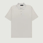 Açık Gri Polo Yaka Triko Erkek T-Shirt  Mısırlı