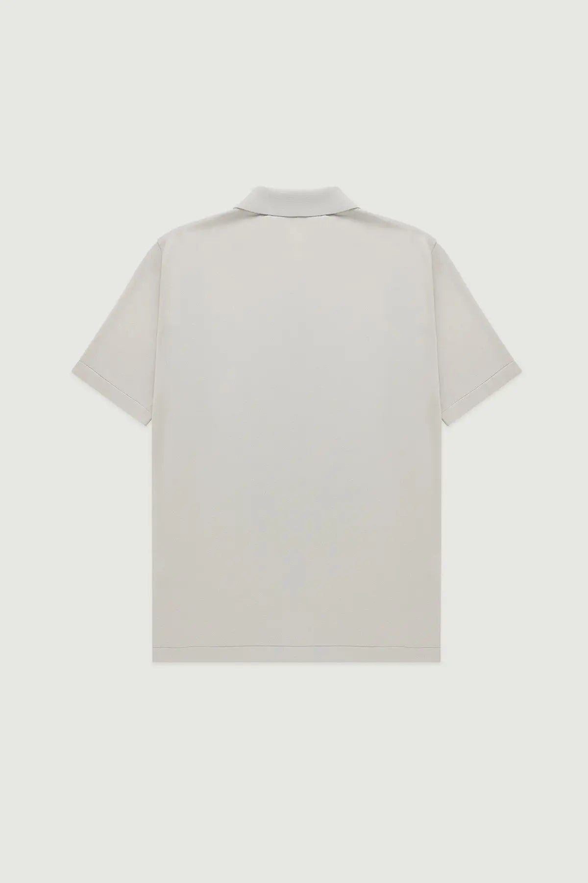 Açık Gri Polo Yaka Triko Erkek T-Shirt  Mısırlı