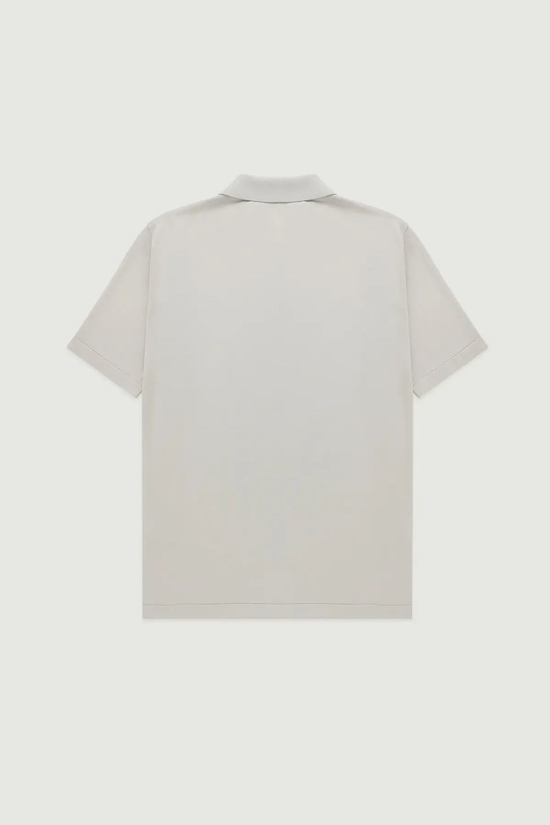 Açık Gri Polo Yaka Triko Erkek T-Shirt