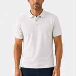 Açık Gri Polo Yaka Triko Erkek T-Shirt  Mısırlı