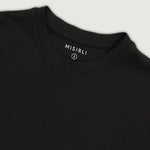 Siyah Kısa Kollu Örme Erkek T-Shirt  Mısırlı