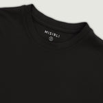 Siyah Kısa Kollu Örme Erkek T-Shirt  Mısırlı