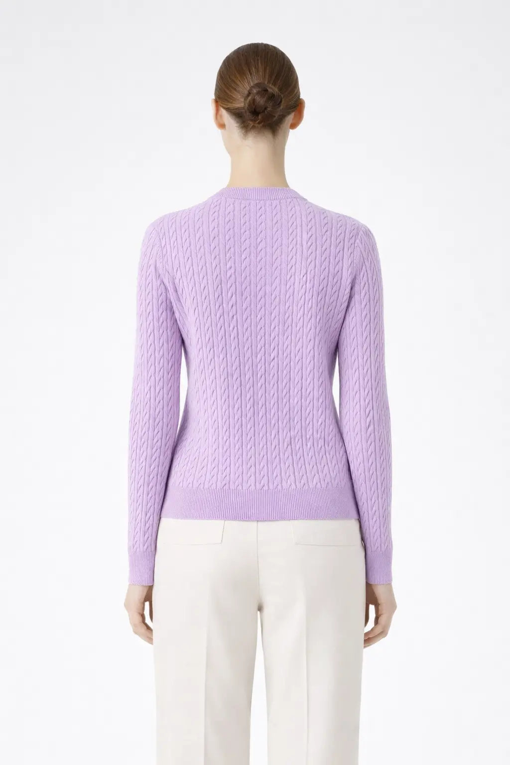 Lila Saç Örgülü Kadın Hırka  Mısırlı 1951