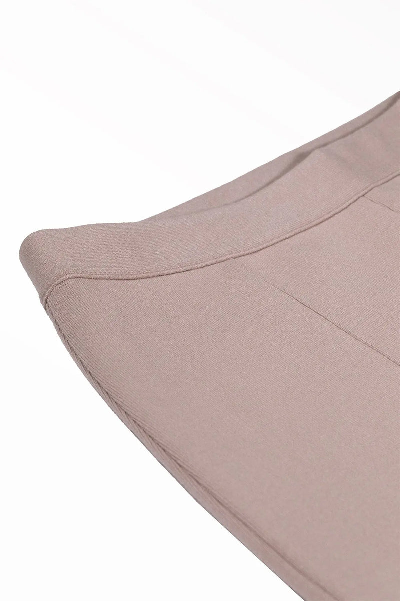 Camel Nervür Dikişli Kadın Pantolon  Mısırlı
