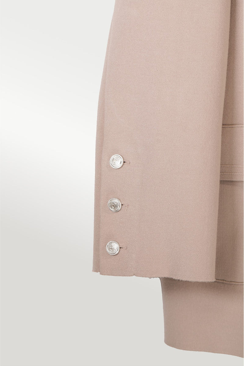 Camel Triko Kadın Blazer Ceket