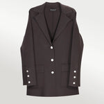 Acı Kahve Triko Kadın Blazer Ceket  Mısırlı 1951