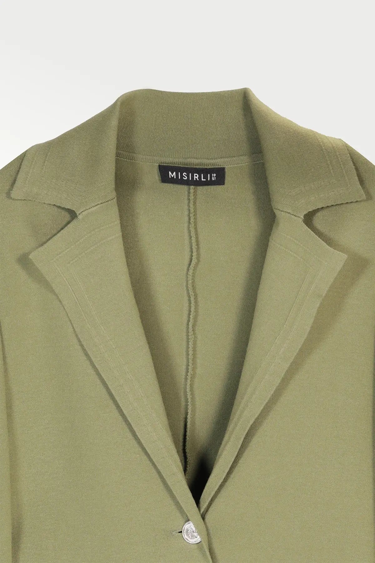 Yeşil Triko Kadın Blazer Ceket  Mısırlı