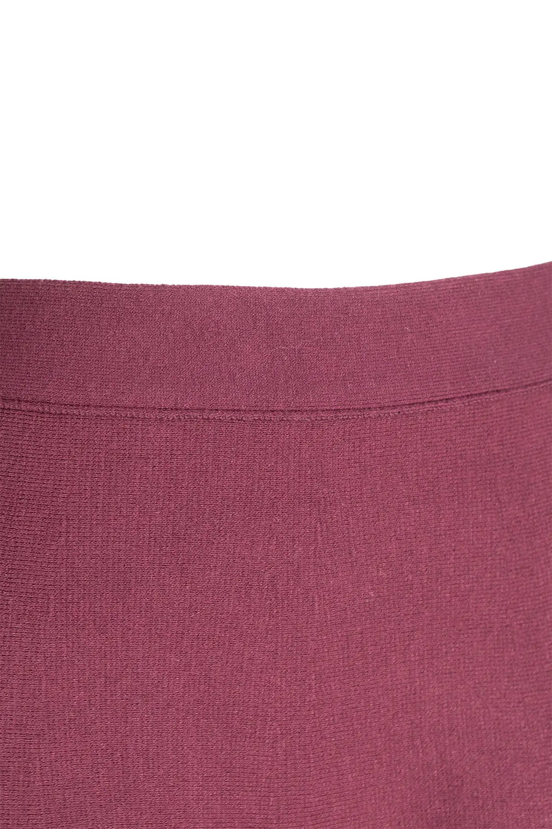 Mürdüm Pileli Kloş Midi Etek
