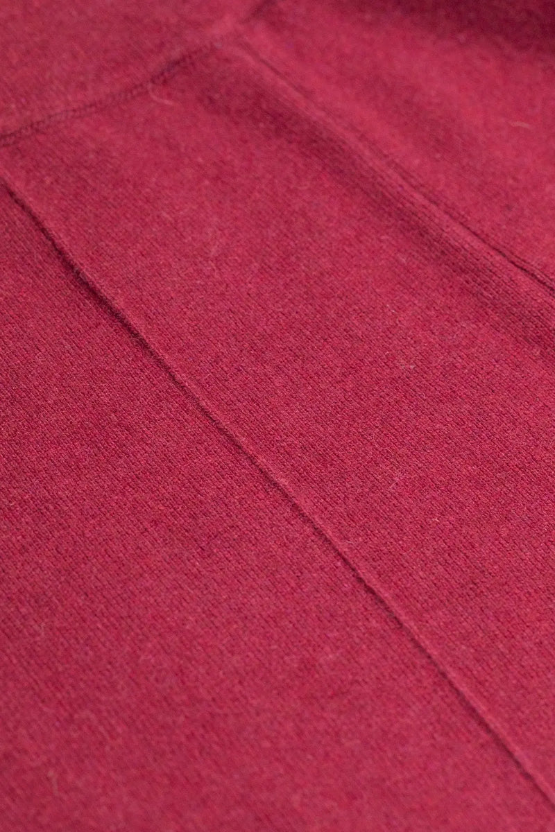 Mürdüm Nervürlü Bol Paça Kadın Pantolon  Mısırlı