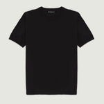 Siyah Kısa Kollu Triko Kadın T-Shirt  Mısırlı