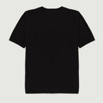 Siyah Kısa Kollu Triko Kadın T-Shirt  Mısırlı