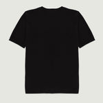 Siyah Kısa Kollu Triko Kadın T-Shirt  Mısırlı
