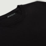 Siyah Kısa Kollu Triko Kadın T-Shirt  Mısırlı